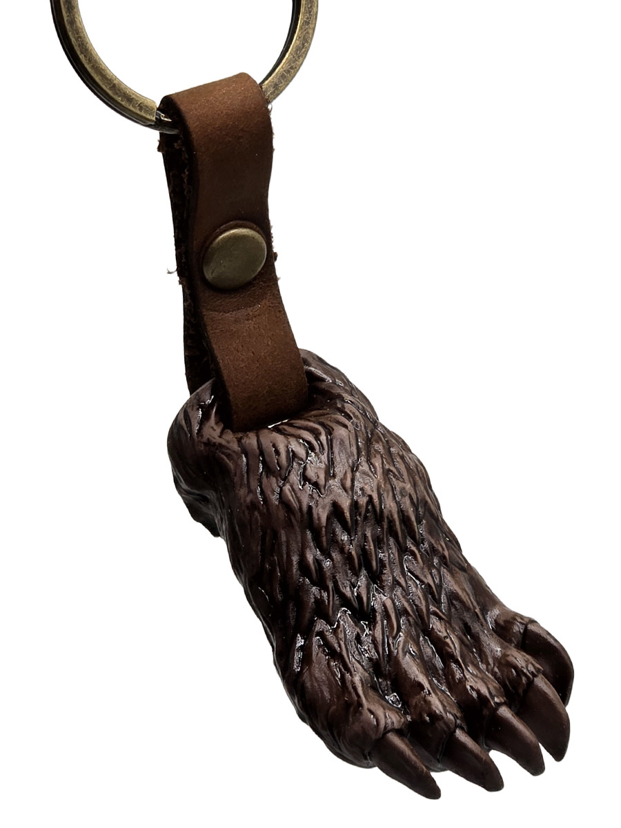 Брелок Лапа Медведя - фото 1 - rockbunker.ru