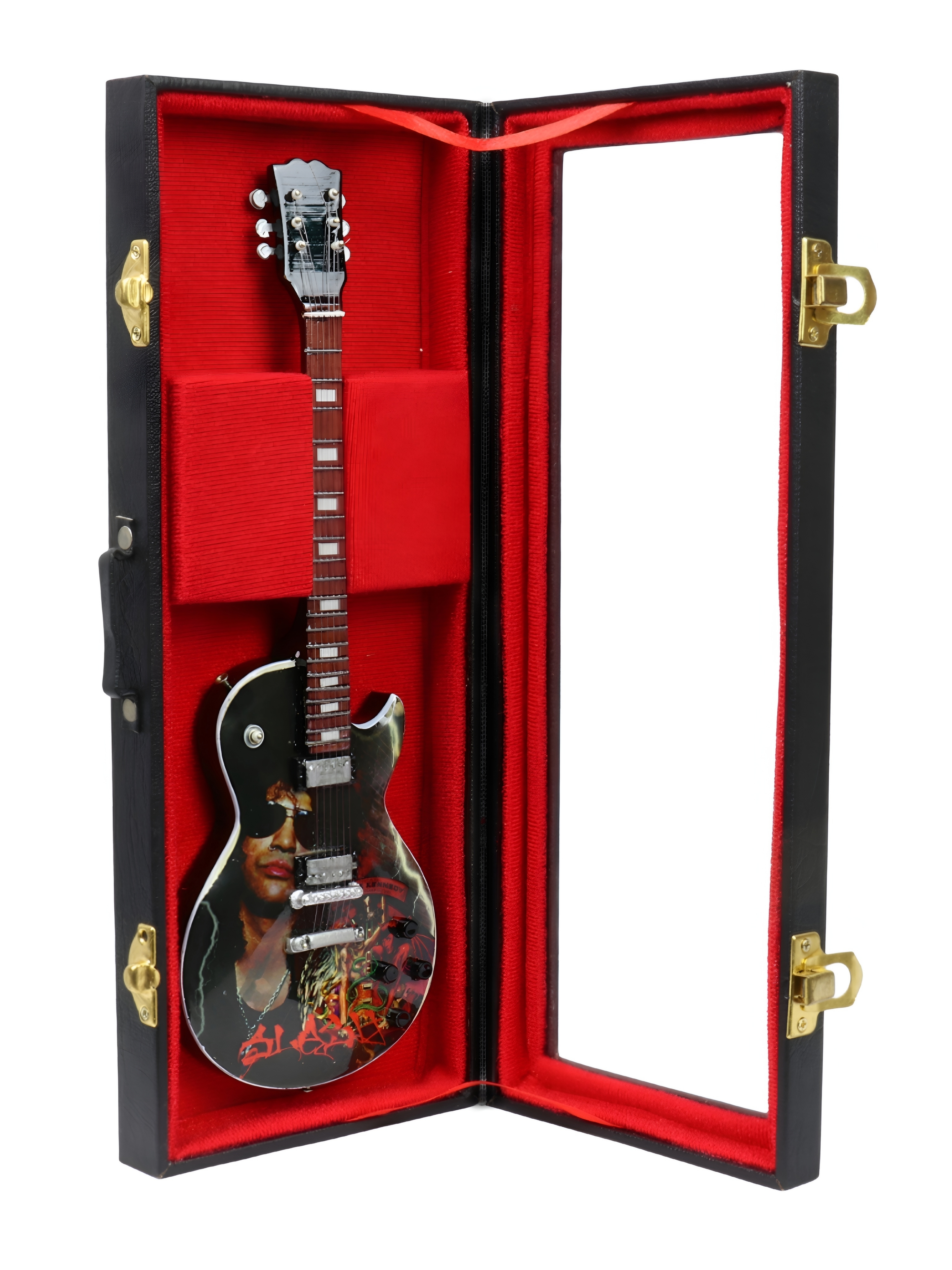 Сувенирная копия гитары в кейсе Guns N Roses - фото 1 - rockbunker.ru