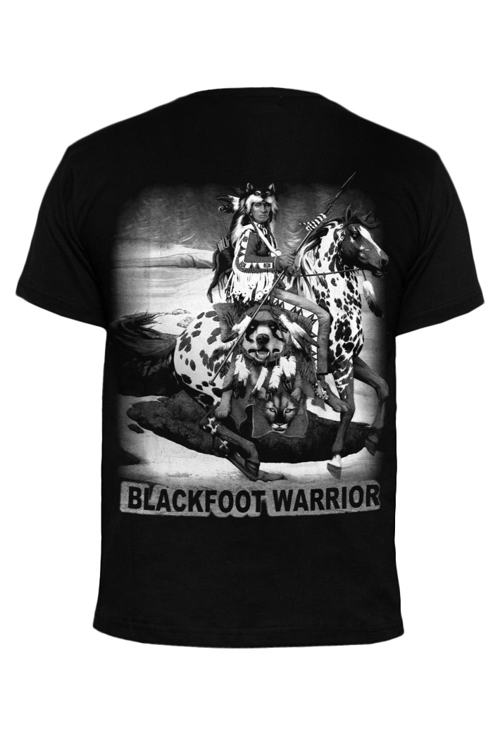 Футболка Metal Heaven Индеец Black Foot Warrior - фото 2 - rockbunker.ru