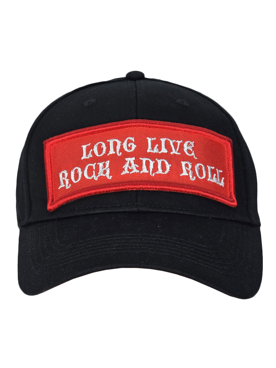 Бейсболка RockMerch с нашивкой Long Live Rock and Roll - фото 2 - rockbunker.ru