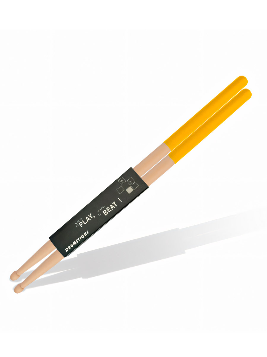 Барабанные палочки Moboog Желтые - фото 1 - rockbunker.ru