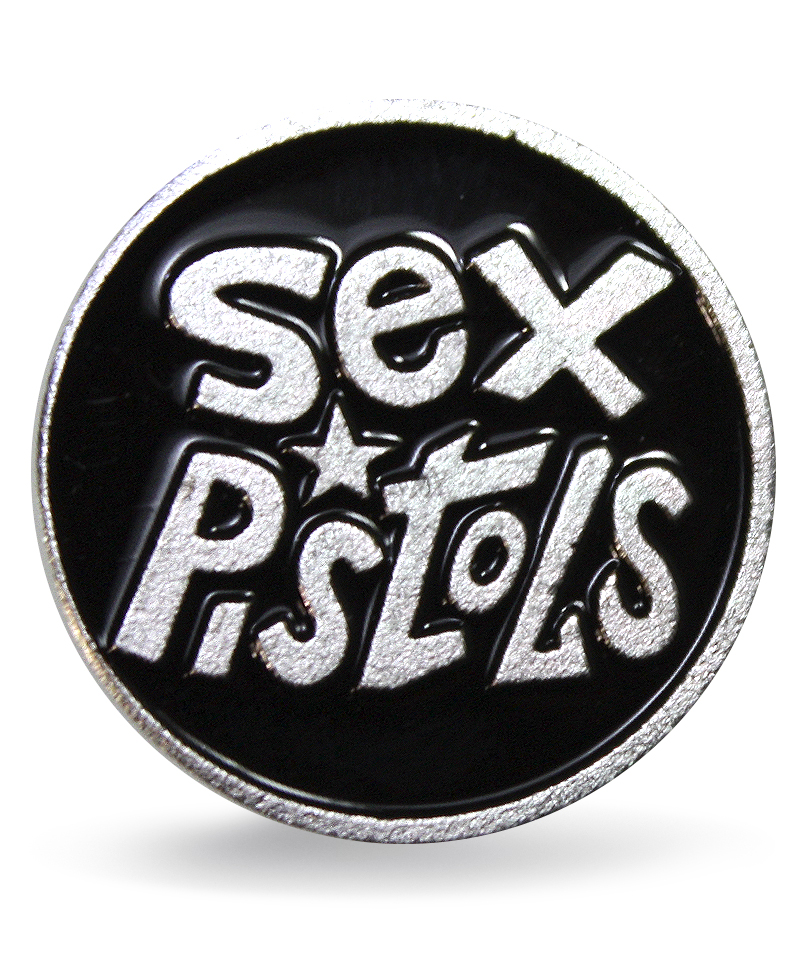 Значок алюминиевый Sex Pistols - фото 1 - rockbunker.ru
