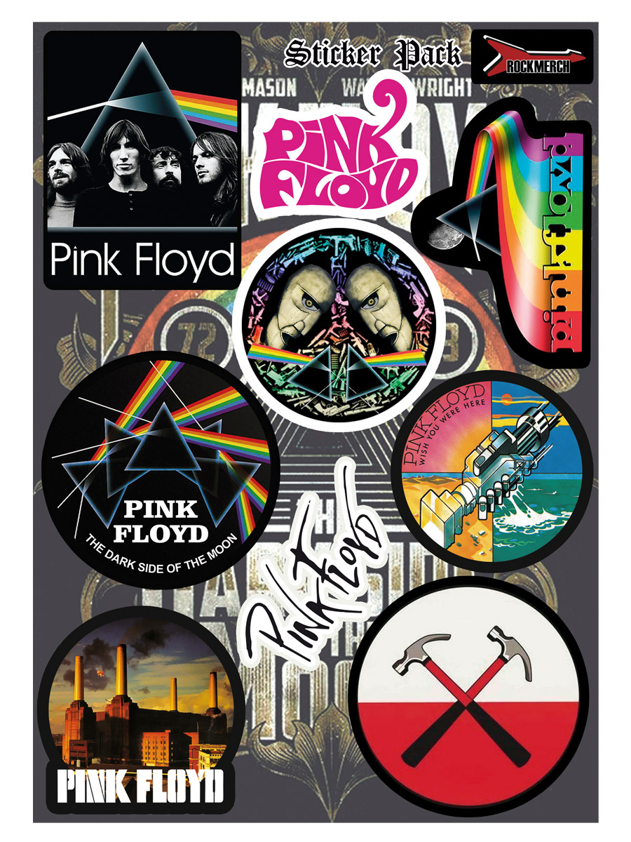 Стикерпак RockMerch Pink Floyd - фото 1 - rockbunker.ru