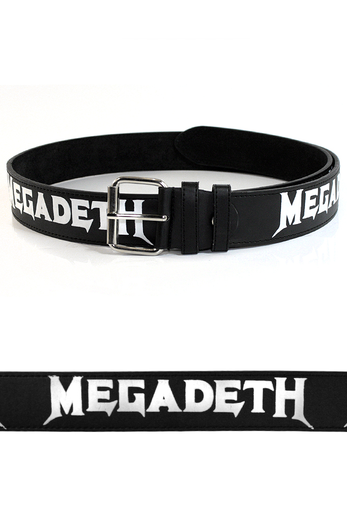 Ремень с аэрографией Megadeth - фото 1 - rockbunker.ru