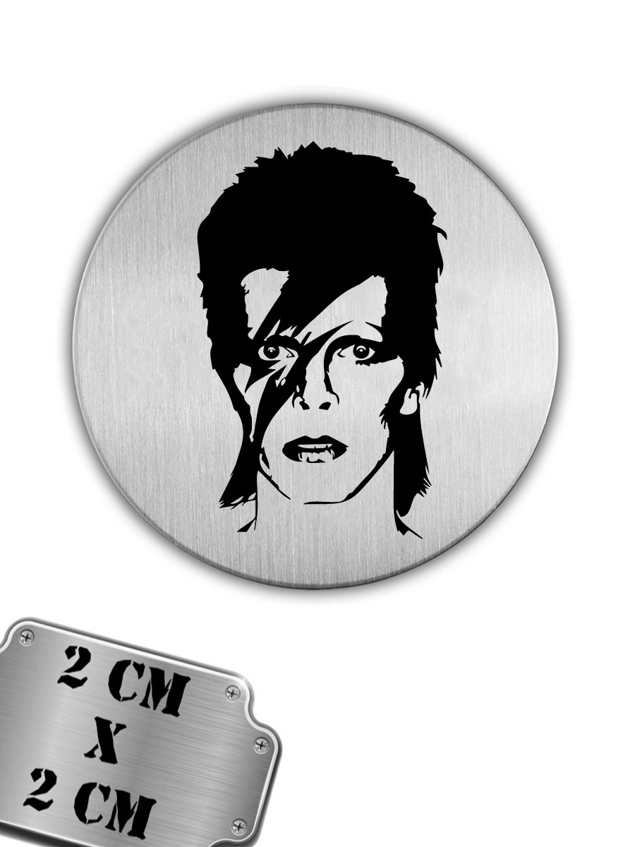 Значок-пин David Bowie - фото 1 - rockbunker.ru
