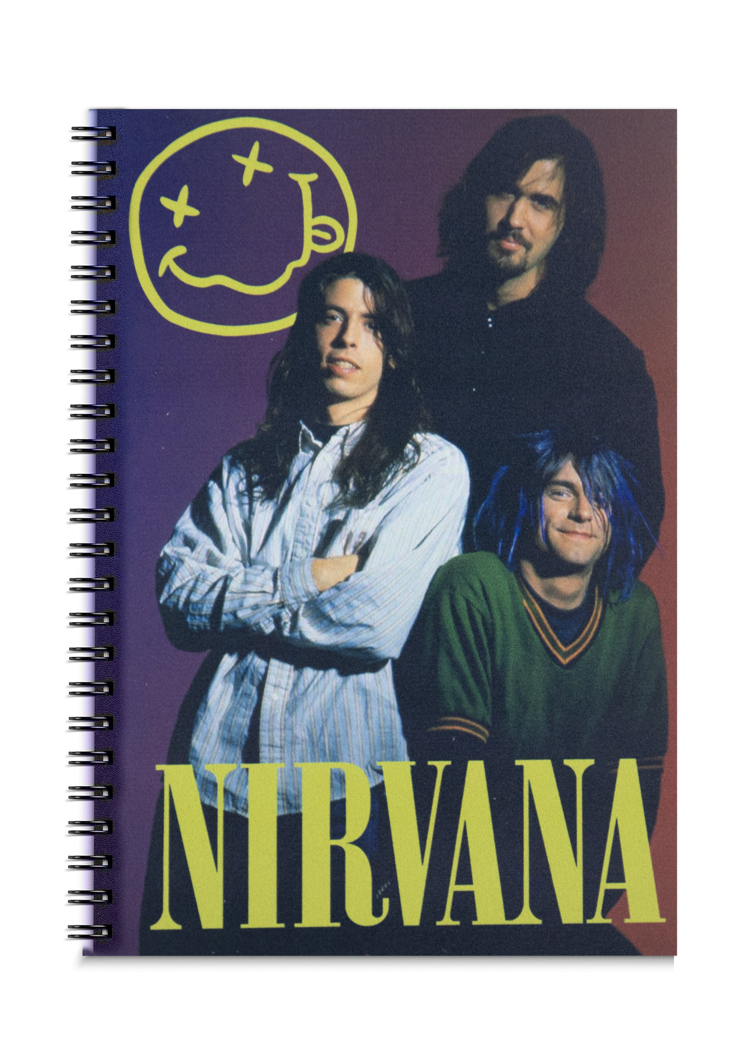 Тетрадь RockMerch На Пружине Nirvana - фото 1 - rockbunker.ru