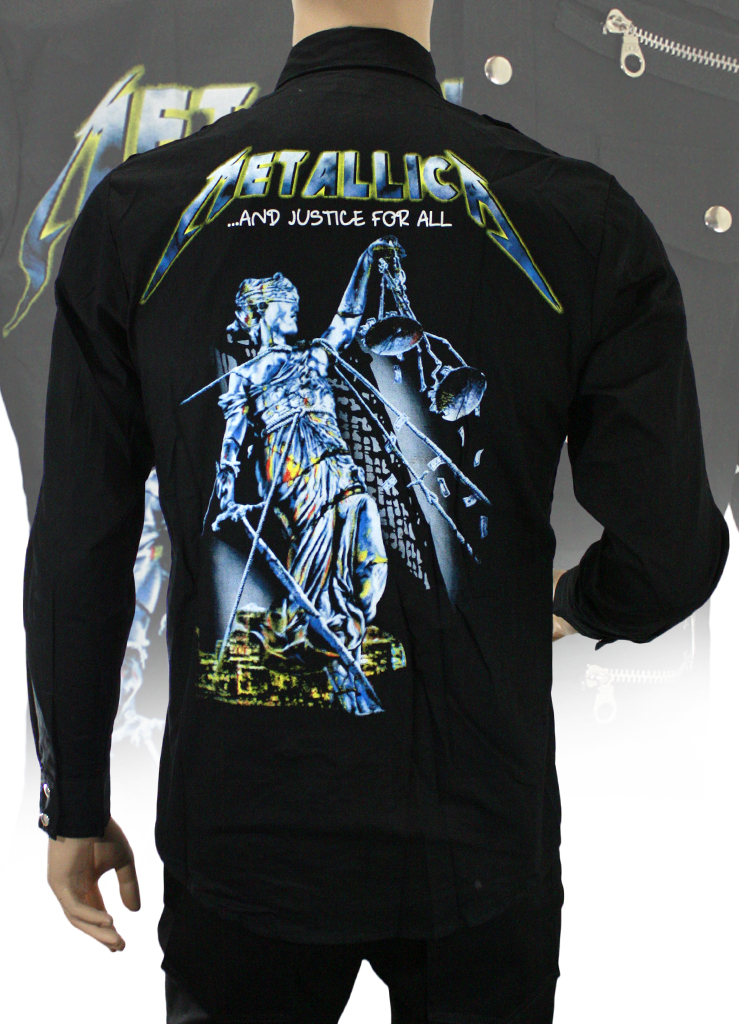 Рубашка Metallica And justice for all - фото 3 - rockbunker.ru
