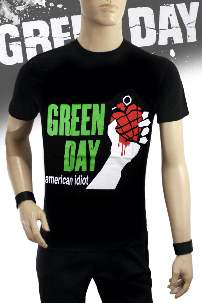 Футболка Hot Rock Green Day American Idiot - фото 1 - rockbunker.ru