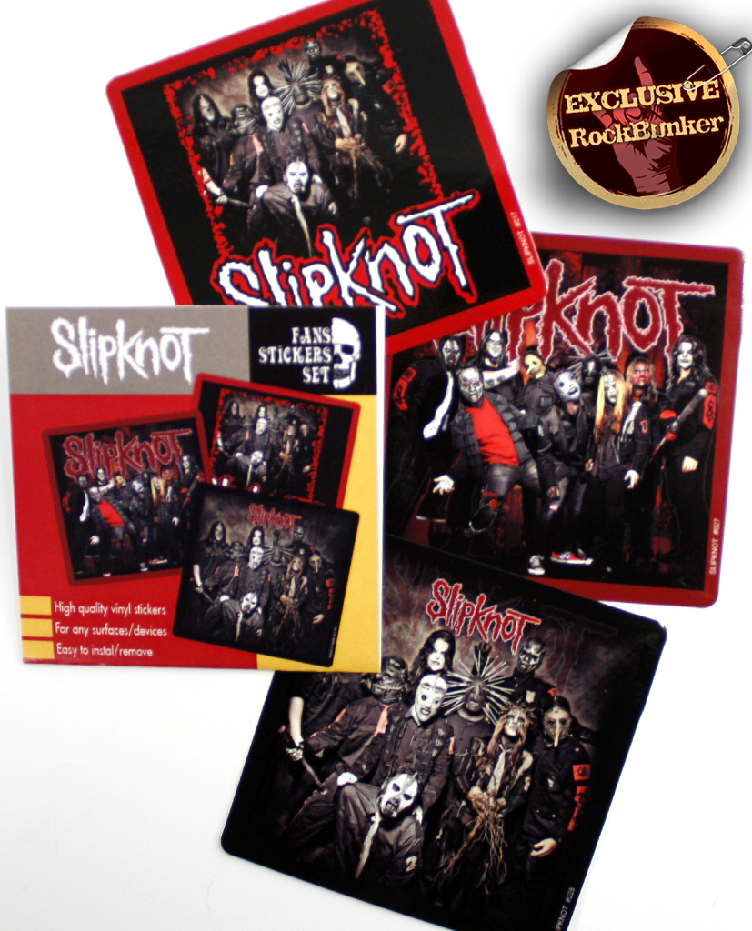 Набор стикеров RockMerch Slipknot - фото 1 - rockbunker.ru