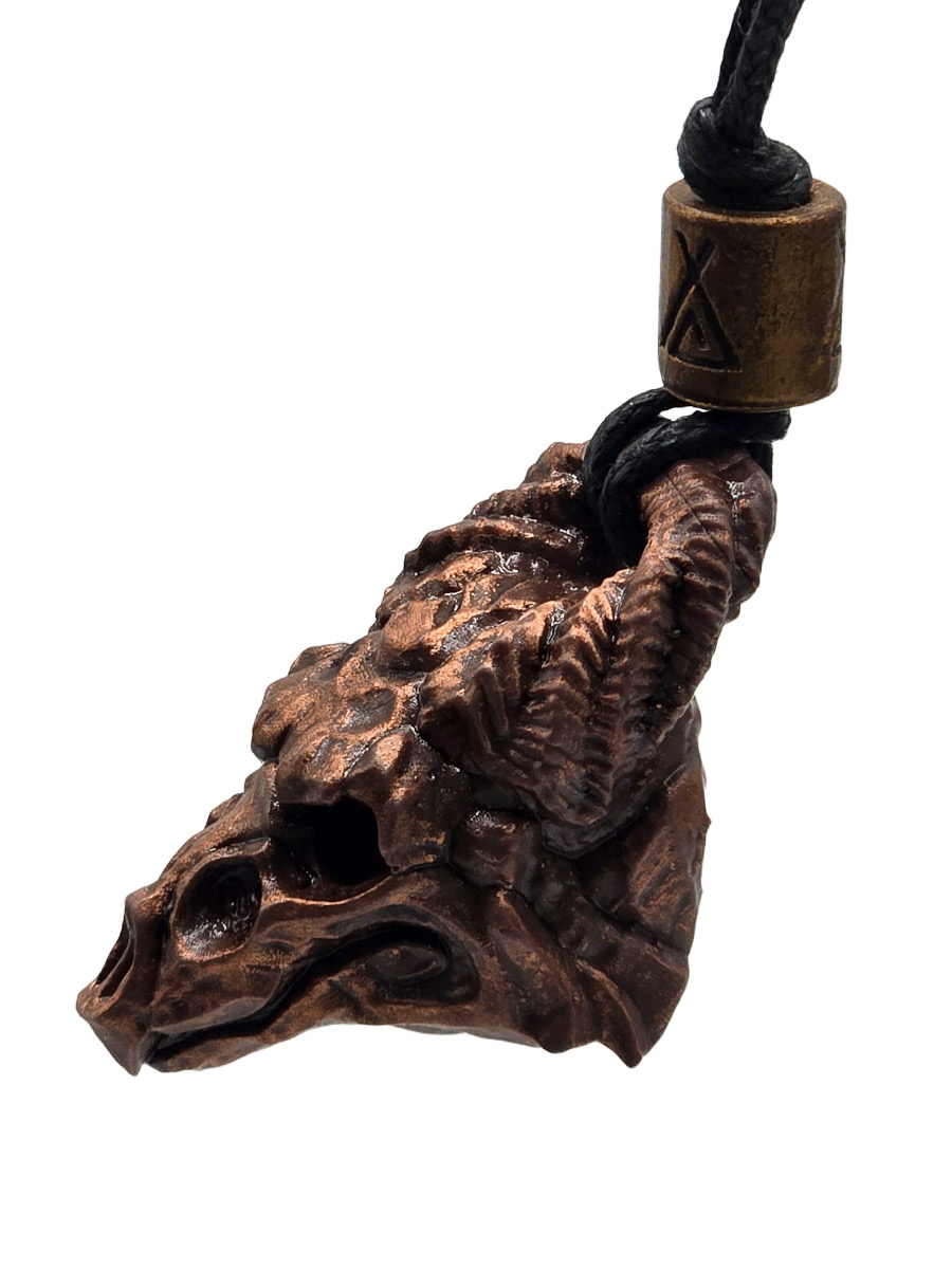 Кулон Череп Дракона - фото 2 - rockbunker.ru