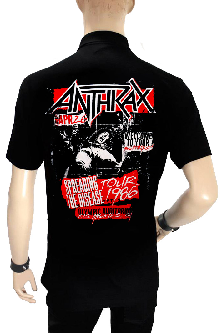 Поло Rock Merch Anthrax - фото 2 - rockbunker.ru