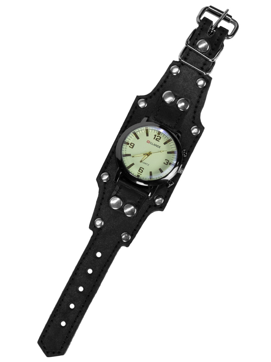 Часы наручные Willande с кожаным браслетом - фото 2 - rockbunker.ru