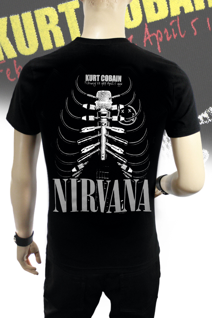 Футболка Nirvana Kurt Cobain - фото 2 - rockbunker.ru