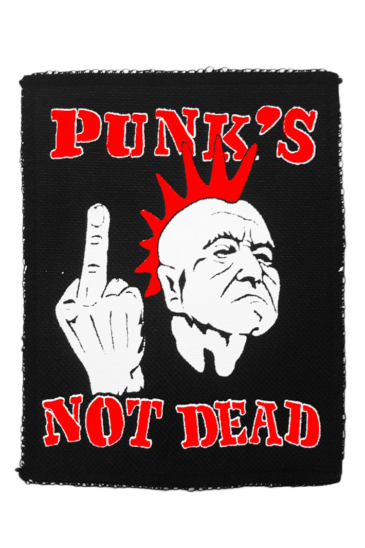 Нашивка Punks Not Dead - фото 1 - rockbunker.ru