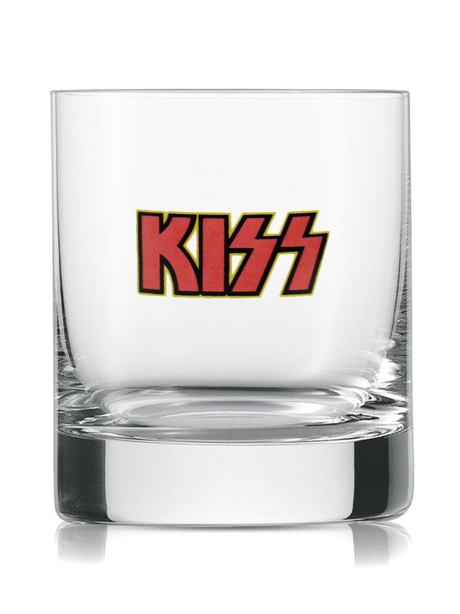 Стакан для виски Rock Merch Kiss - фото 1 - rockbunker.ru