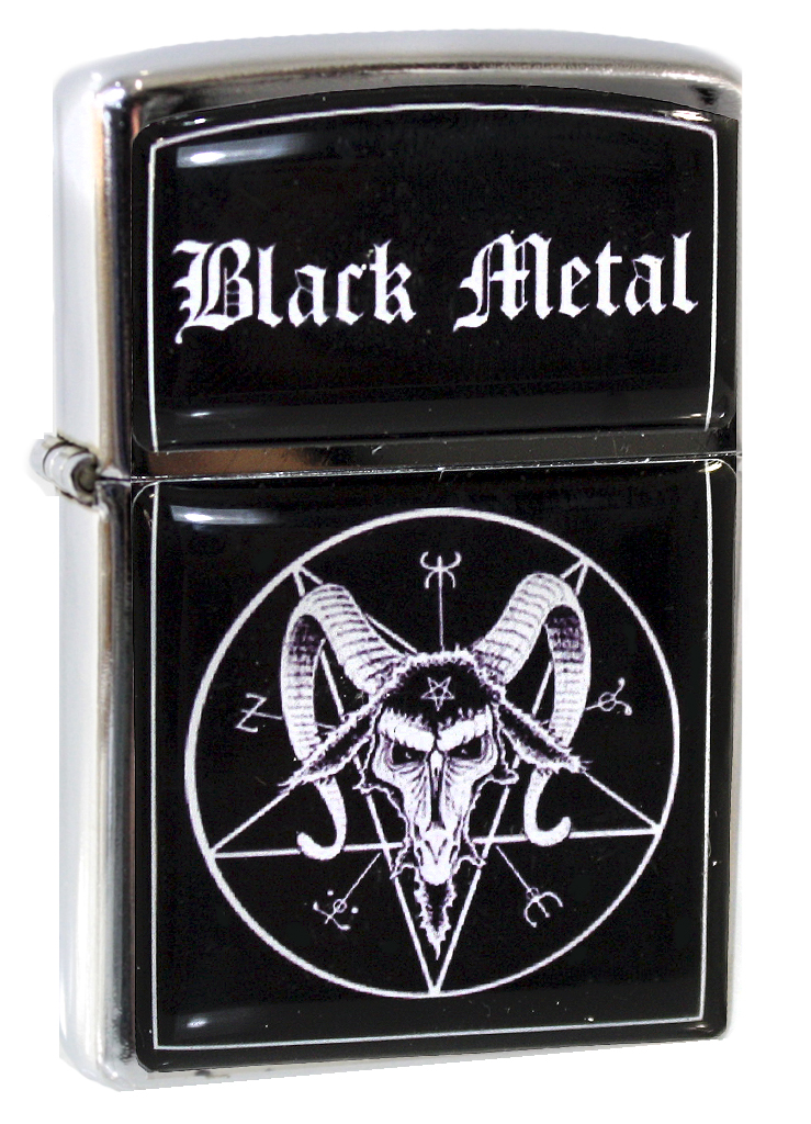 Зажигалка RockMerch Black Metal - фото 1 - rockbunker.ru