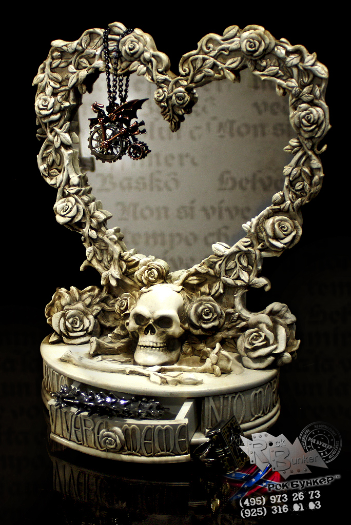 Настольное зеркало Alchemy Gothic V18 Oracle of Narcissus - фото 2 - rockbunker.ru