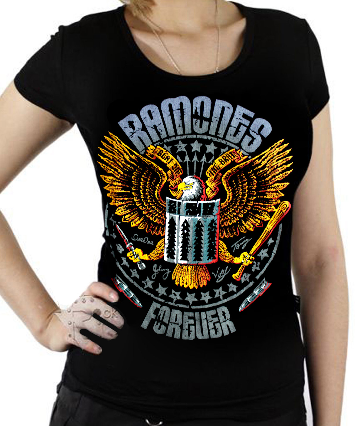 Футболка женская Ramones - фото 1 - rockbunker.ru