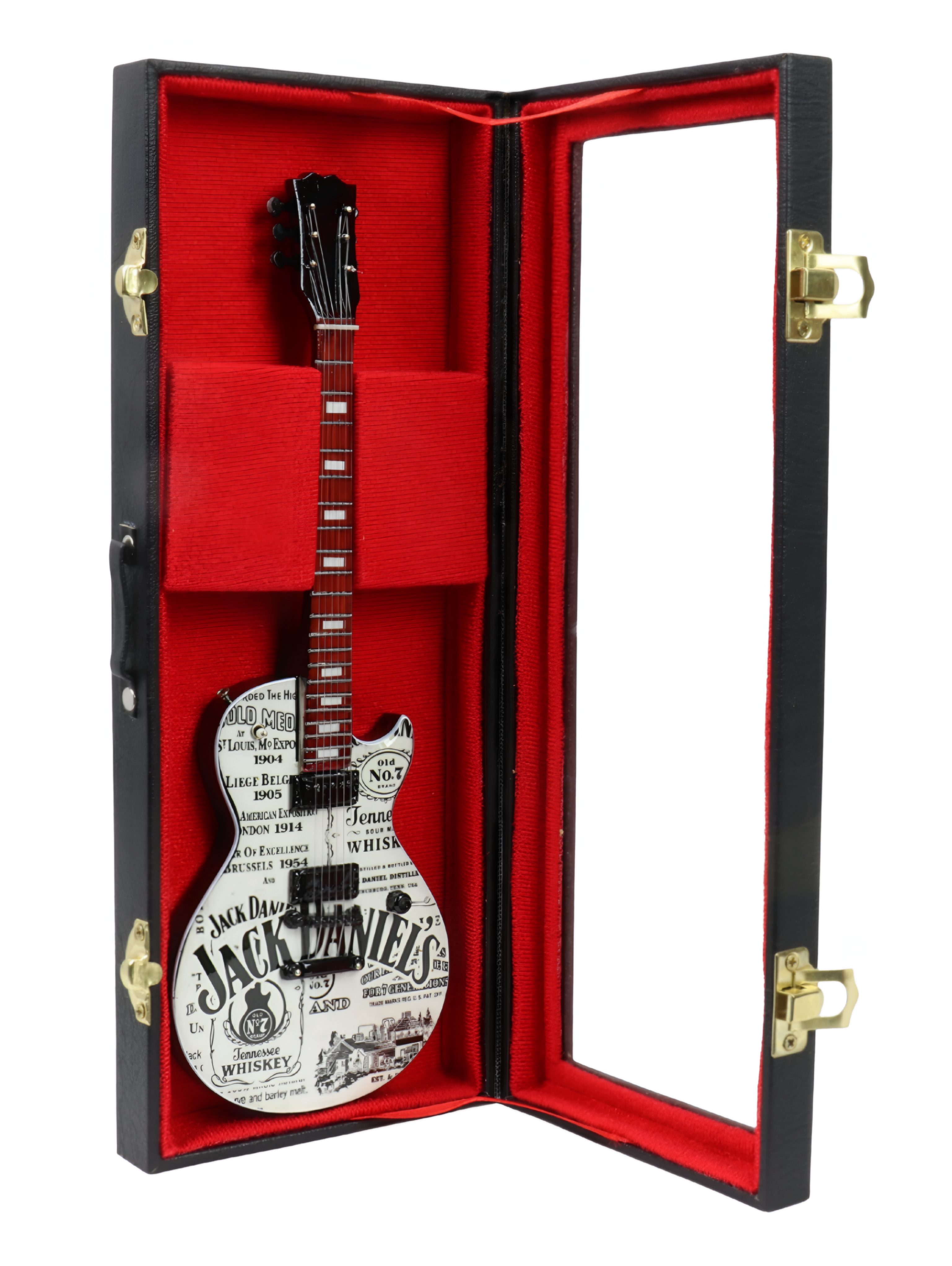 Сувенирная копия гитары в кейсе  Jack Daniels 3 - фото 1 - rockbunker.ru