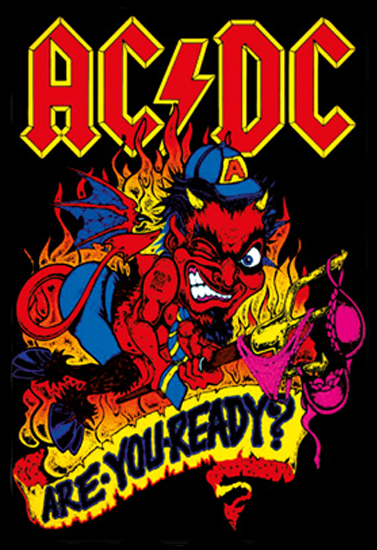 Магнит RockMerch AC DC Are you ready - фото 1 - rockbunker.ru
