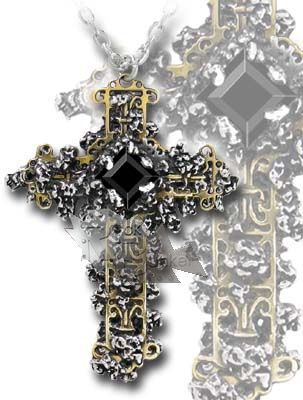 Кулон Alchemy Gothic P524 Hederige Cross - фото 1 - rockbunker.ru