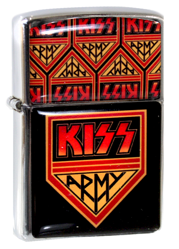 Зажигалка RockMerch Kiss Army - фото 1 - rockbunker.ru