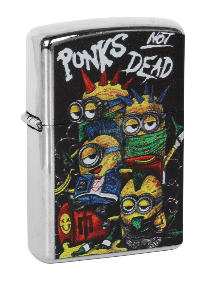 Зажигалка RockMerch с принтом Punks Not Dead - фото 1 - rockbunker.ru