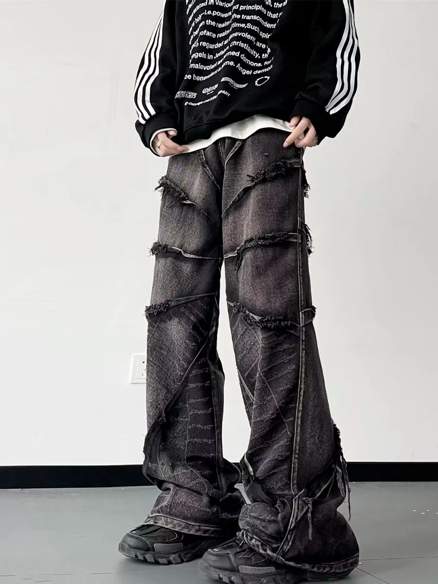 Джинсы черные винтажные - фото 1 - rockbunker.ru