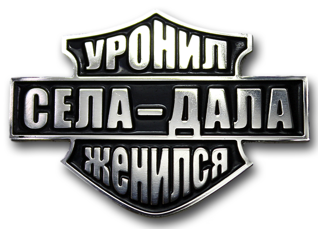 Значок Села-дала Уронил-женился - фото 2 - rockbunker.ru
