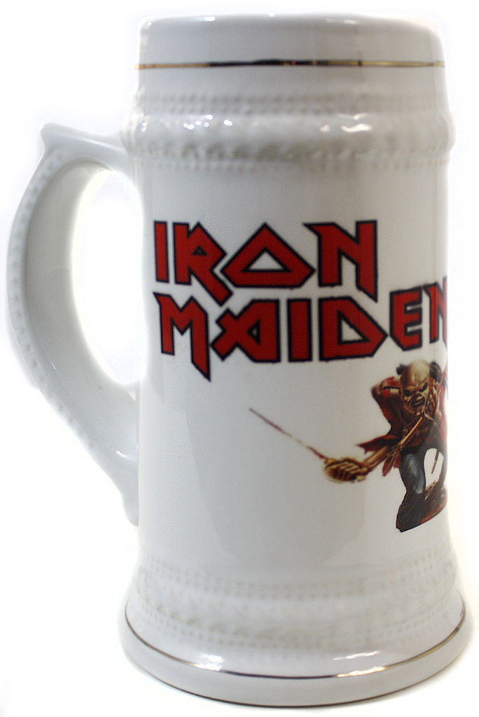Кружка пивная Iron Maiden - фото 2 - rockbunker.ru