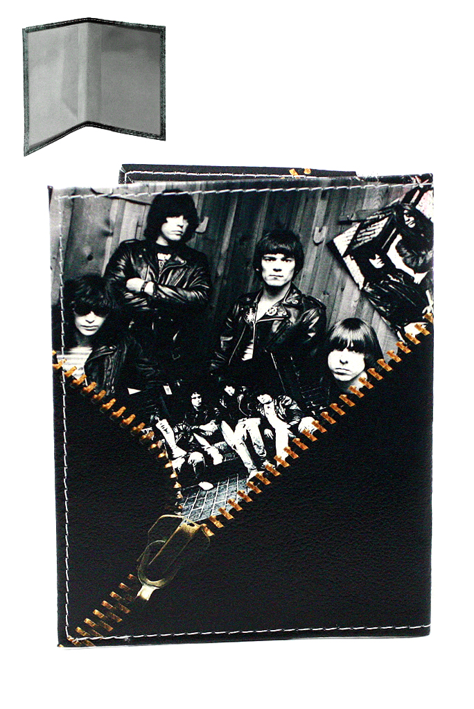 Обложка на паспорт RockMerch Ramones - фото 2 - rockbunker.ru