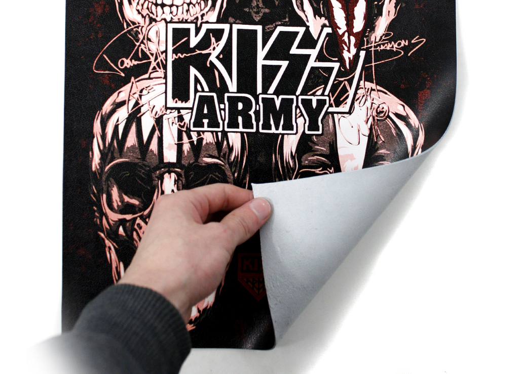 Нашивка кожаная Kiss Army - фото 2 - rockbunker.ru