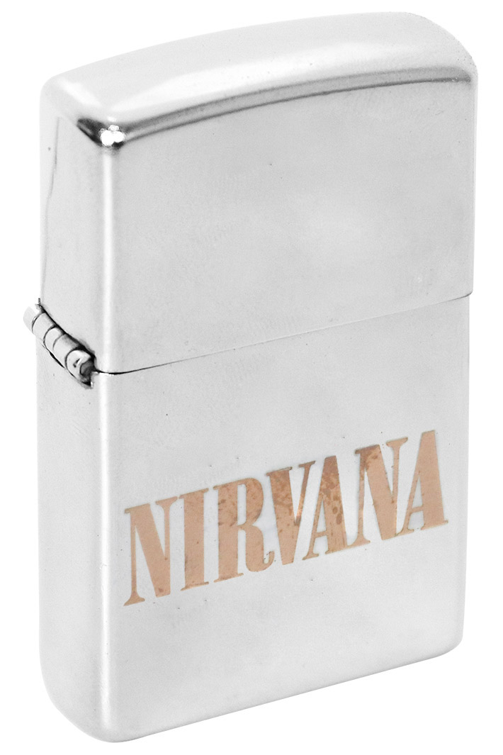 Зажигалка с гравировкой Nirvana - фото 1 - rockbunker.ru