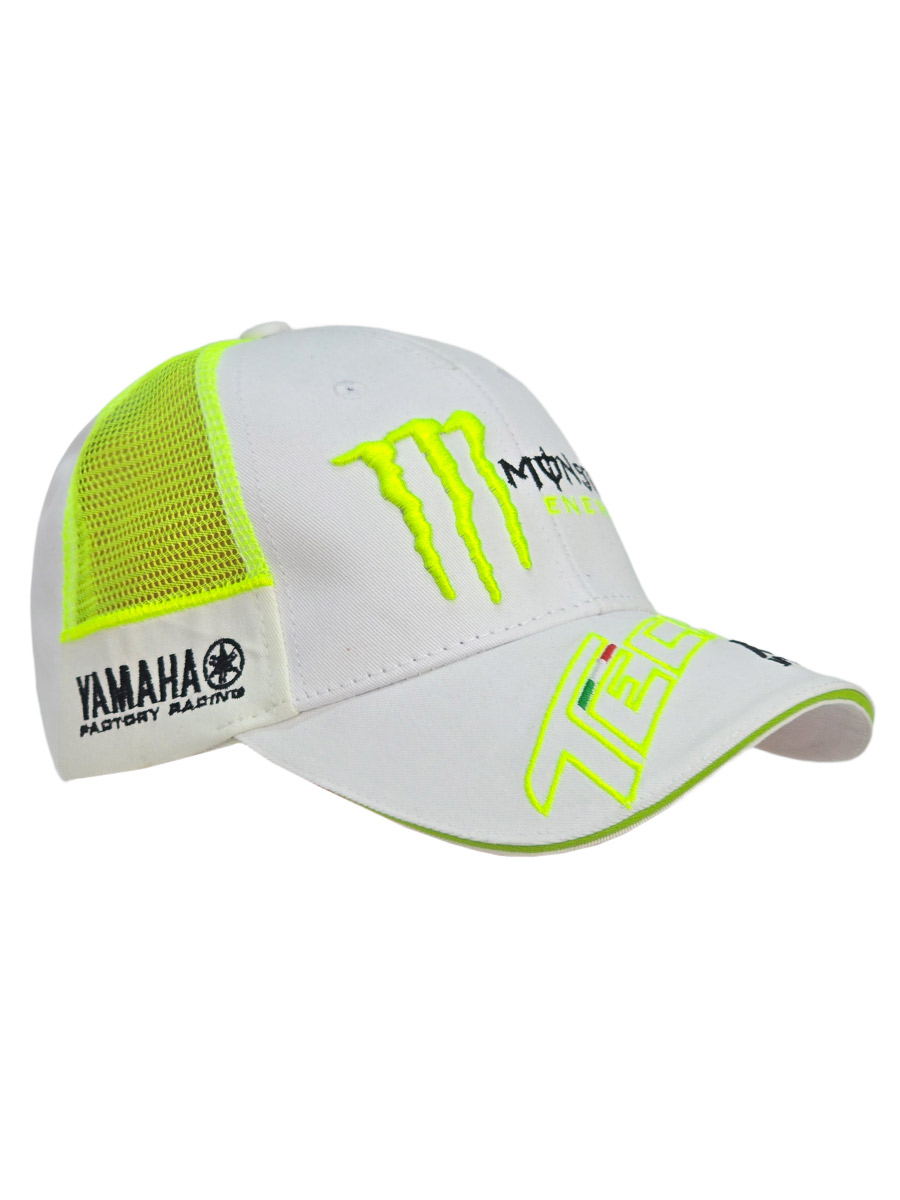 Бейсболка Monster с Сеткой Белая - фото 1 - rockbunker.ru