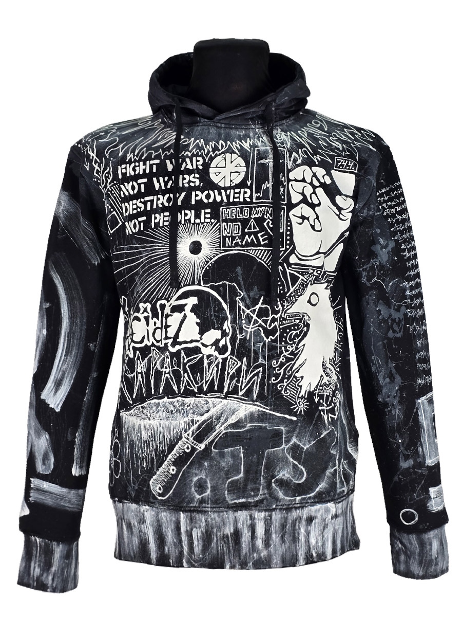 Толстовка кастомная - фото 1 - rockbunker.ru