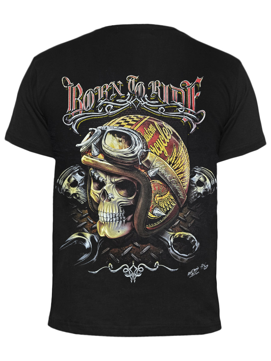 Футболка Rock Chang Born To Ride - фото 2 - rockbunker.ru