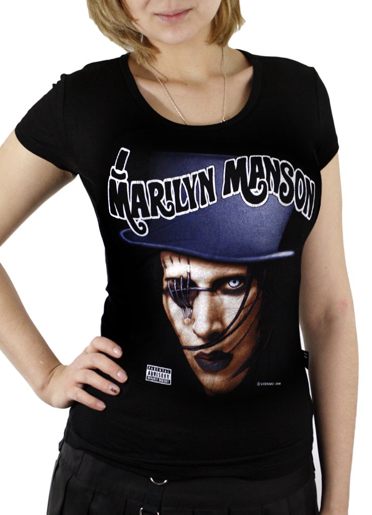 Футболка женская Marilyn Manson - фото 1 - rockbunker.ru