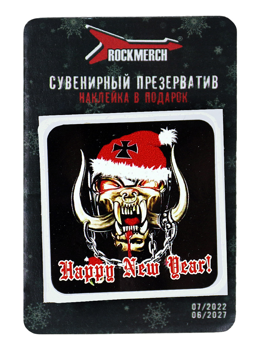 Презерватив RockMerch Motorhead Happy New Year - фото 2 - rockbunker.ru