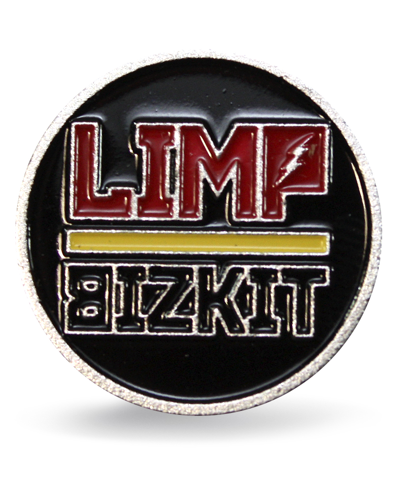 Значок алюминиевый Limp Bizkit - фото 1 - rockbunker.ru