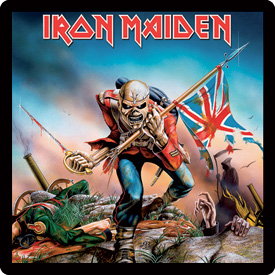 Кожаная нашивка Iron Maiden - фото 1 - rockbunker.ru
