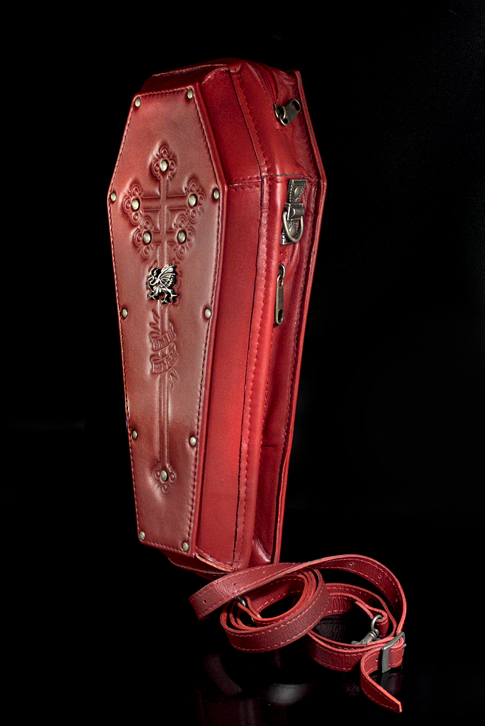 Кожаная сумка-гроб Alchemy Gothic LG59 The Prince of Wallachias Coffin Handbag - фото 2 - rockbunker.ru