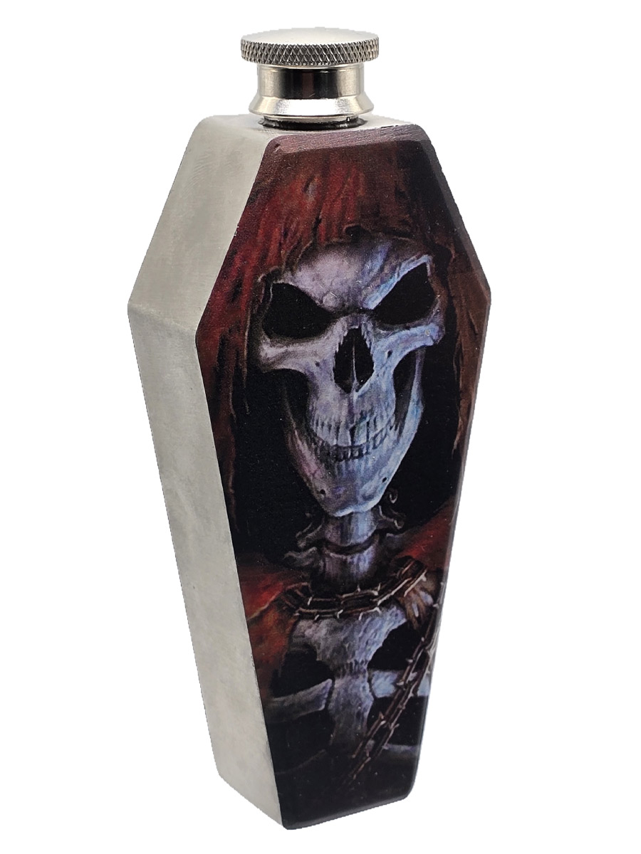 Фляга-гроб RockMerch Смерть  - фото 1 - rockbunker.ru