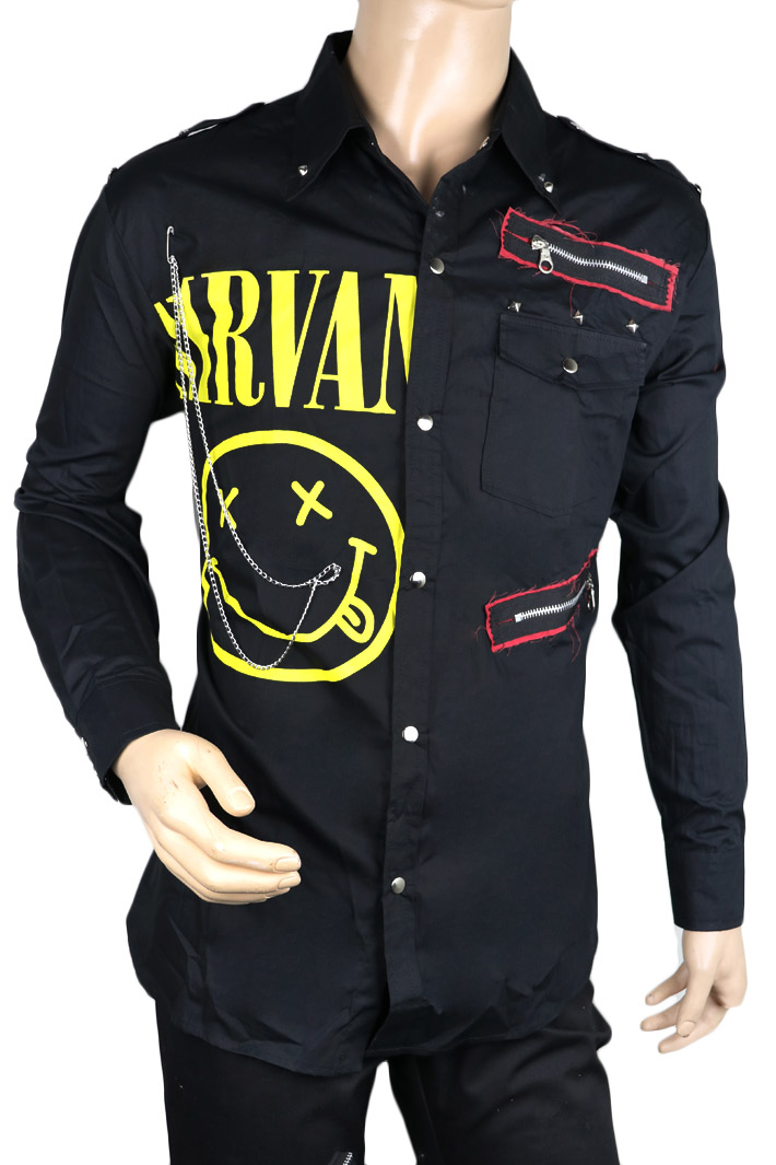 Рубашка Nirvana - фото 1 - rockbunker.ru