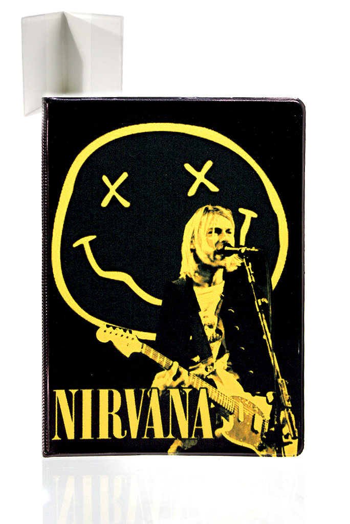 Обложка на паспорт RockMerch Nirvana - фото 1 - rockbunker.ru