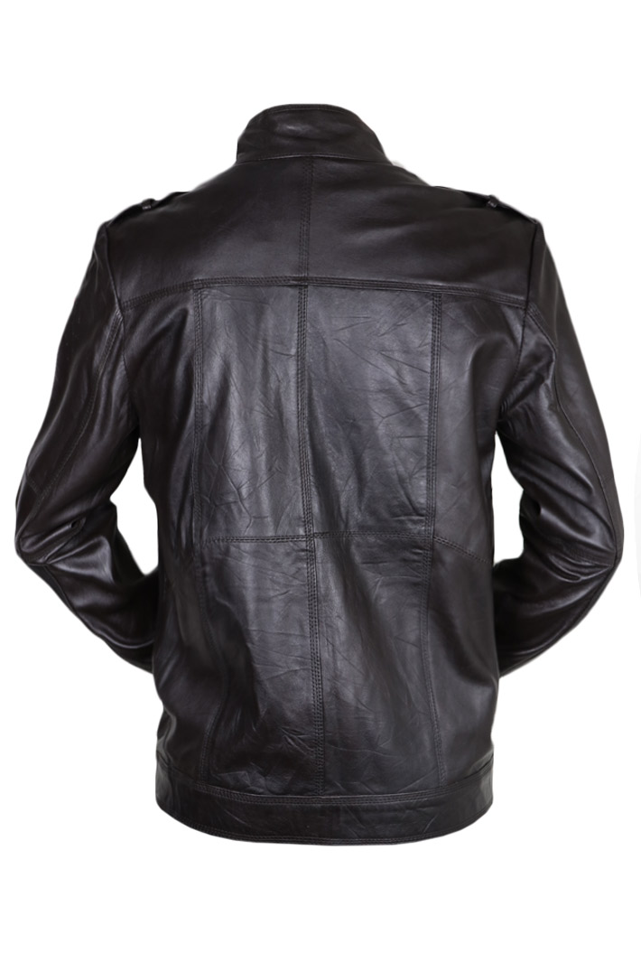 Куртка кожаная Leather Inn - фото 2 - rockbunker.ru