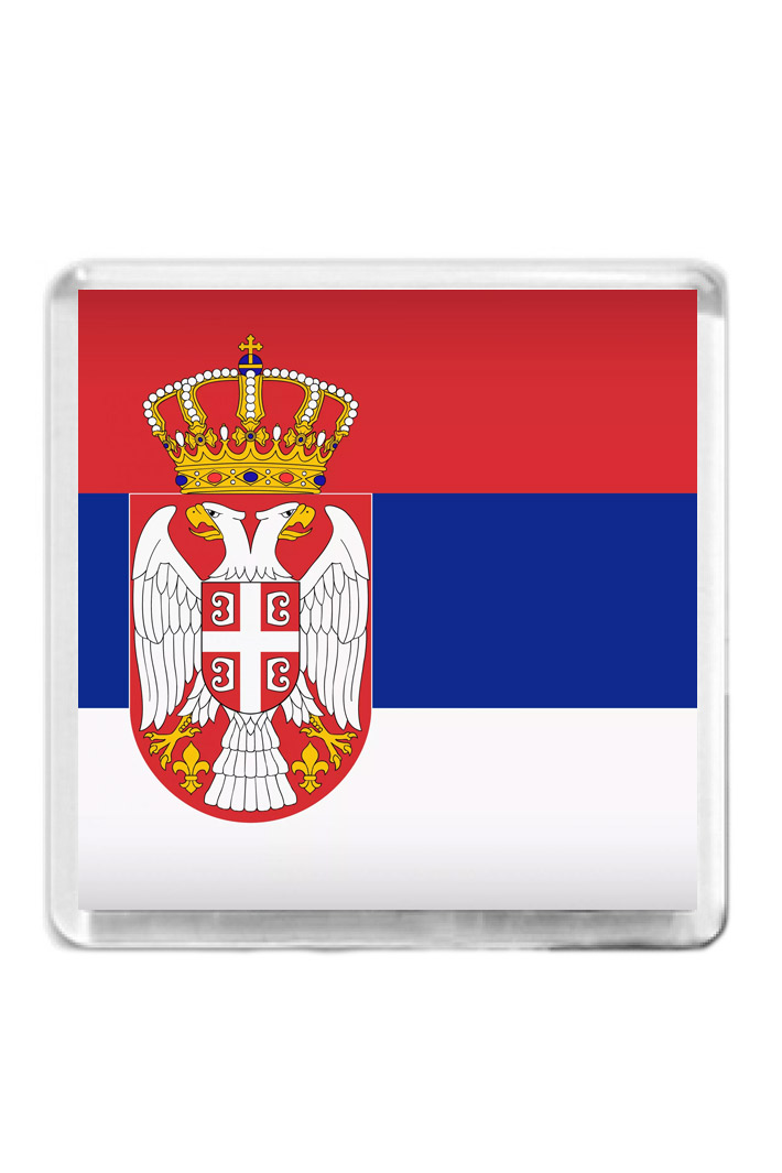 Магнит RockMerch Флаг Сербии - фото 1 - rockbunker.ru