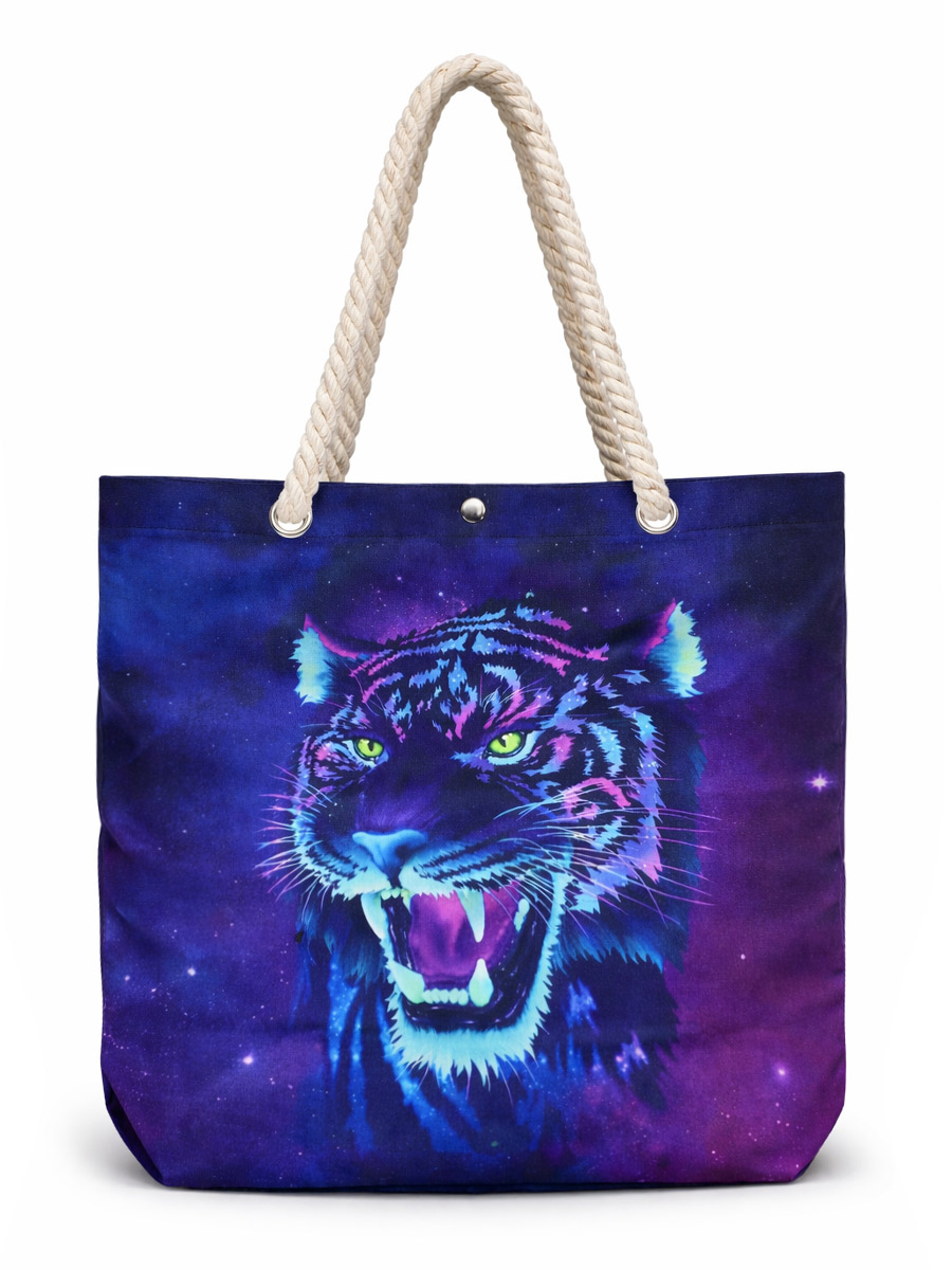 Сумка шоппер Тигр - фото 1 - rockbunker.ru