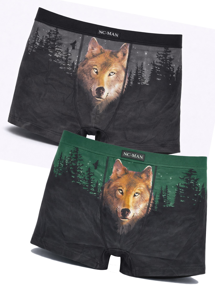 Трусы NC-MAN Волк - фото 1 - rockbunker.ru