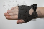 Перчатки-митенки Arm Warmer с бантиком - фото 1 - rockbunker.ru