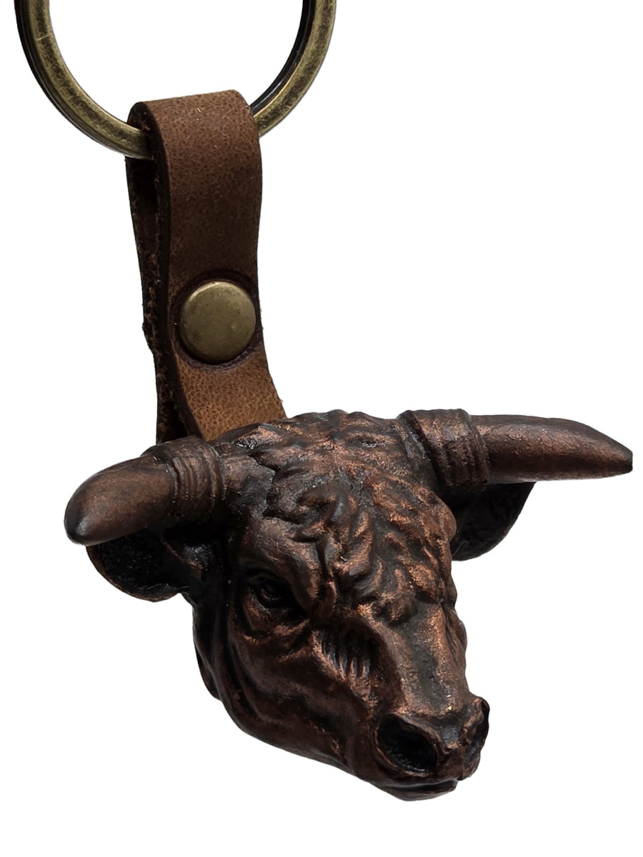 Брелок Минотавр бронзовый - фото 1 - rockbunker.ru